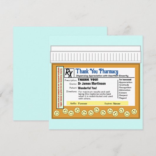 薬局に感謝 サンキューカード (正面/裏面)