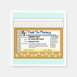 薬局に感謝 スタンダードカクテルナプキン