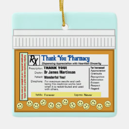 薬局に感謝 セラミックオーナメント