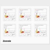 薬局のザクロの蜂蜜ラベル スクエアシール (シート)