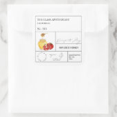 薬局のザクロの蜂蜜ラベル スクエアシール (バッグ)