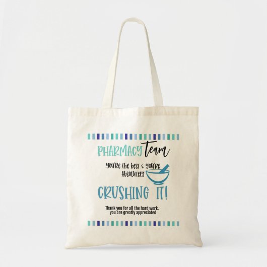 薬局のチーム、ありがとうございました。懸命。 トートバッグ (正面)