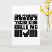 薬局のテクニシャン私はお気に入りのママのギフトを呼ぶ カード (黄色い花)