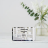 薬局のモルタルとペストル3 名刺 (スタンド正面)