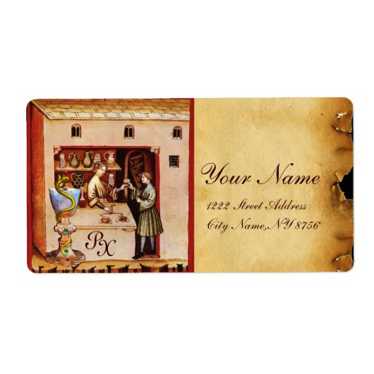 薬局の処方箋 ラベル (正面)