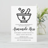 薬局の卒業式への招待 招待状 (スタンド正面)