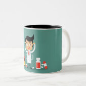 薬局の技術は私に話さない私は2人を数えている ツートーンマグカップ (正面右)