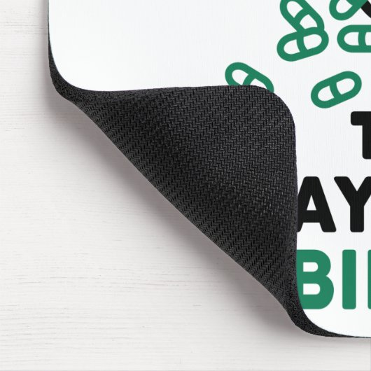 薬局の技術手形の支払いにピルを数える マウスパッド (コーナー)