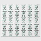 薬局の技術手形の支払いにピルを数える ラッピングペーパー (フラット)