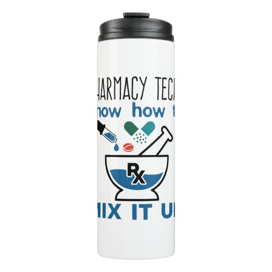 薬局の技術者がミックスする方法を知っている タンブラー (正面)