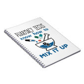 薬局の技術者がミックスする方法を知っている ノートブック (右側)