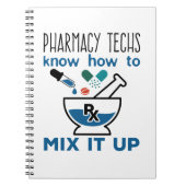 薬局の技術者がミックスする方法を知っている ノートブック (正面)