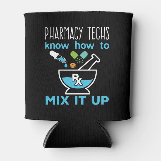 薬局の技術者がミックスする方法を知っている 缶クーラー (正面)