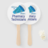 薬局の技術者に声を掛ける ハンドファン (正面&裏面)