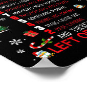 薬局の日12おもしろい Christmas Pharmacist Tec ポスター (角)