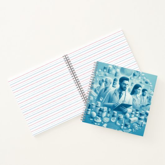 薬局の日:患者の柱を称え気にる ノートブック (内部)
