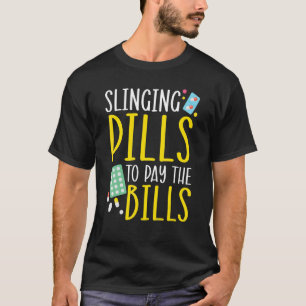 薬局の薬局のファーマックを支払うために投薬 Tシャツ