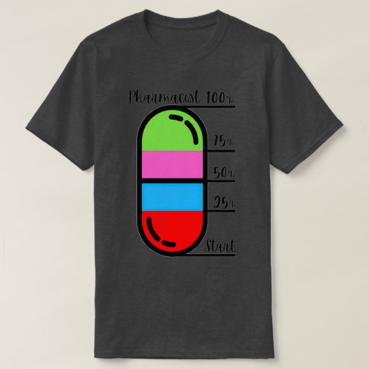 薬局の進行状況1 Tシャツ (デザイン正面)