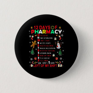 薬局の12日間 楽しいクリスマスの薬剤師 テック 缶バッジ