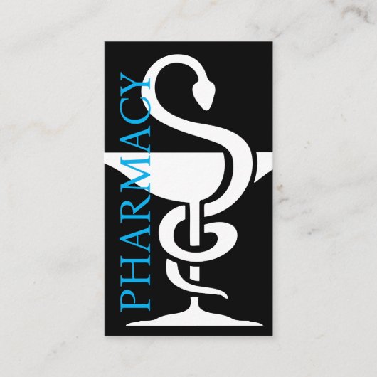 薬局はっきりしたテーマモダン名刺 名刺 (正面)