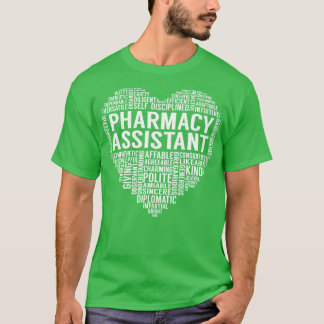 薬局アシスタントハート Tシャツ