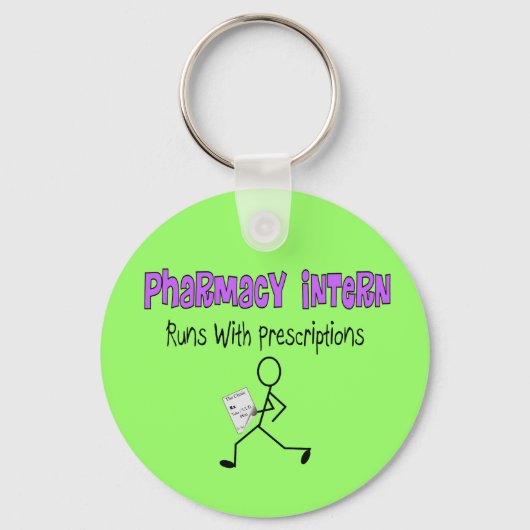 薬局インターン走「処方箋付き」 キーホルダー (正面)