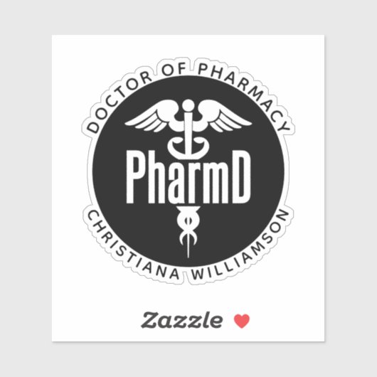 薬局カスタム学博士(PharmD) シール (シート)