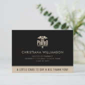 薬局カスタム院卒業会のPharmD医師 サンキューカード (スタンド正面)