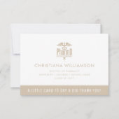 薬局カスタム院卒業会のPharmD医師 サンキューカード (正面)