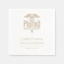 薬局カスタム院卒業会のPharmD医師 スタンダードカクテルナプキン