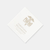 薬局カスタム院卒業会のPharmD医師 スタンダードカクテルナプキン (角)