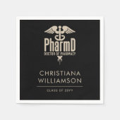 薬局カスタム院卒業会のPharmD医師 スタンダードカクテルナプキン (正面)