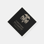 薬局カスタム院卒業会のPharmD医師 スタンダードカクテルナプキン (角)