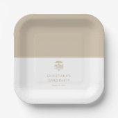 薬局カスタム院卒業会のPharmD医師 ペーパープレート (正面)