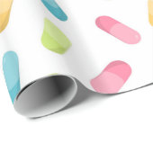 薬局カラフル薬 ラッピングペーパー (ロールコーナー)