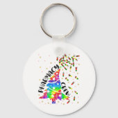 薬局クリスマスクルーおもしろいクリスマス薬局ギフト キーホルダー (正面)