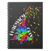 薬局クリスマスクルーおもしろいクリスマス薬局ギフト ノートブック (正面)