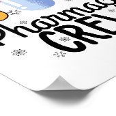 薬局クルー。薬剤師クリスマスTシャツ ポスター (角)