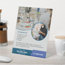 薬局サービスカスタムの台座看板 台座サイン