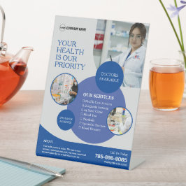 薬局サービスカスタムの台座看板 台座サイン