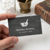 薬局シンボルモルタルとペスル – Chalkboard 名刺