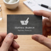 薬局シンボルモルタルとペスル – Chalkboard 名刺