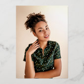 薬局スクールグラードパーティーブラック金ゴールド 箔招待状 (裏面)