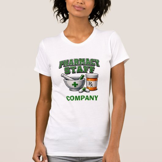 💊薬局スタッフ医療従事者チーム💊 Tシャツ (正面)
