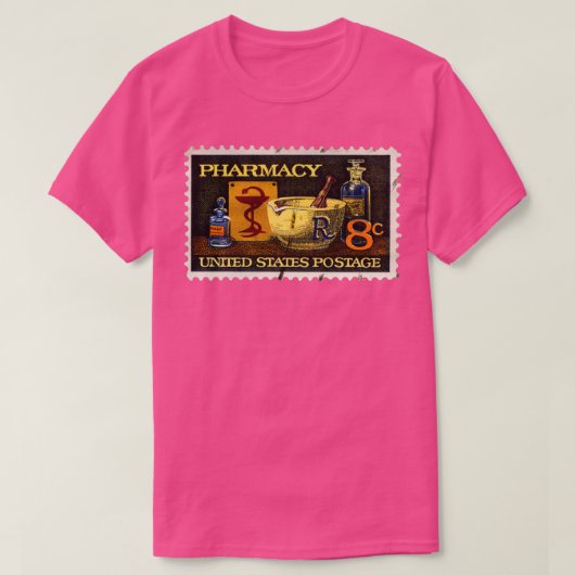 薬局スタンプとHygeia Honering Pharmaボウル Tシャツ (デザイン正面)