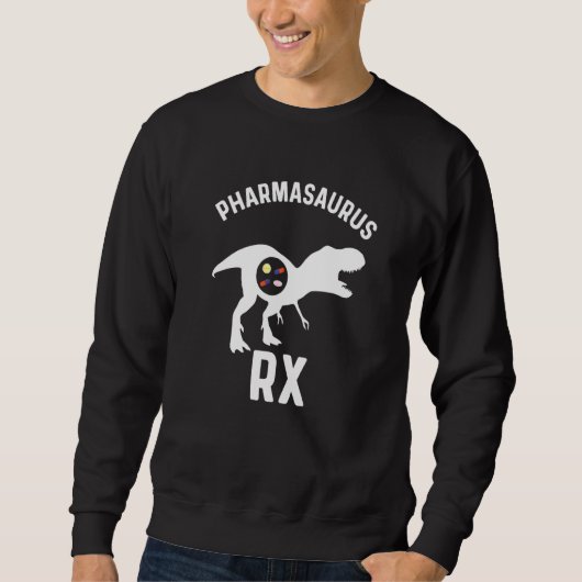 薬局テクユーモア薬局ウィークPharmasaurus Rx スウェットシャツ (正面)
