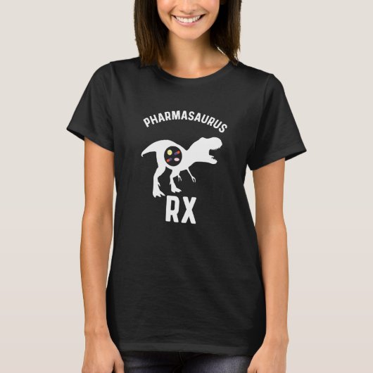 薬局テクユーモア薬局ウィークPharmasaurus Rx Tシャツ (正面)
