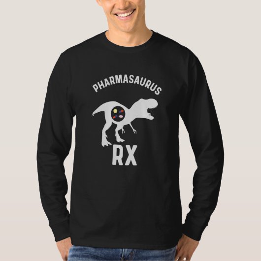 薬局テクユーモア薬局ウィークPharmasaurus Rx Tシャツ (正面)