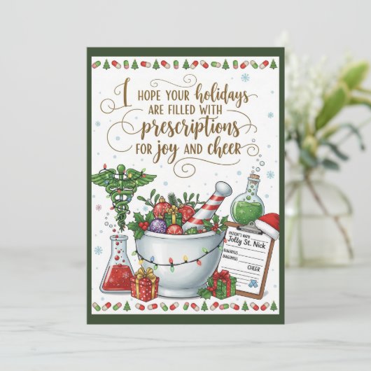 薬局テックナースクリスマスカードジョイ応援 シーズンカード (スタンド正面)