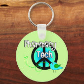 薬局テックピースサインデザインギフト キーホルダー (正面)